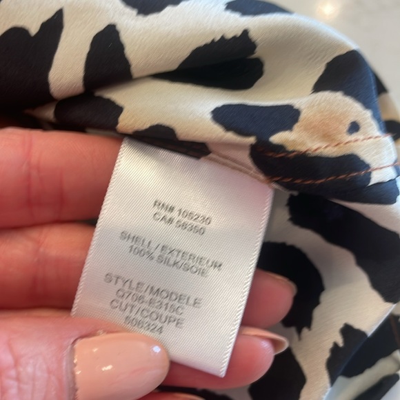 Equipment Leopard Print Silk Top - Picture 5 of 6